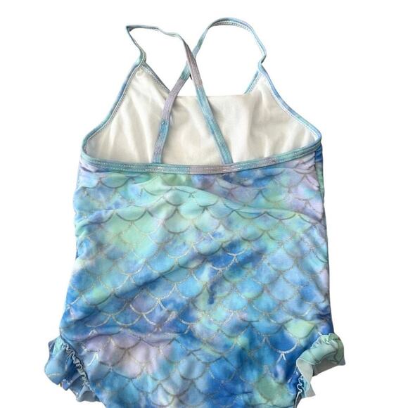 BMagical by Bteewns Mermaid One Piece Bathing SuiteLight Blue, Lilac 5 - Picture 6 of 8